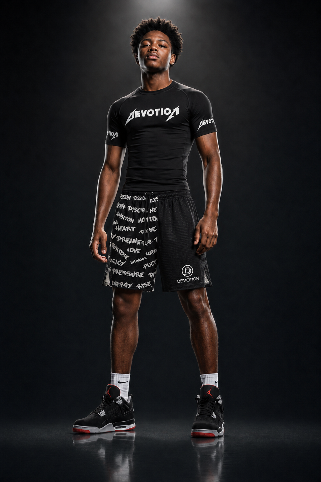 2 Tone Affirmation Mesh Shorts