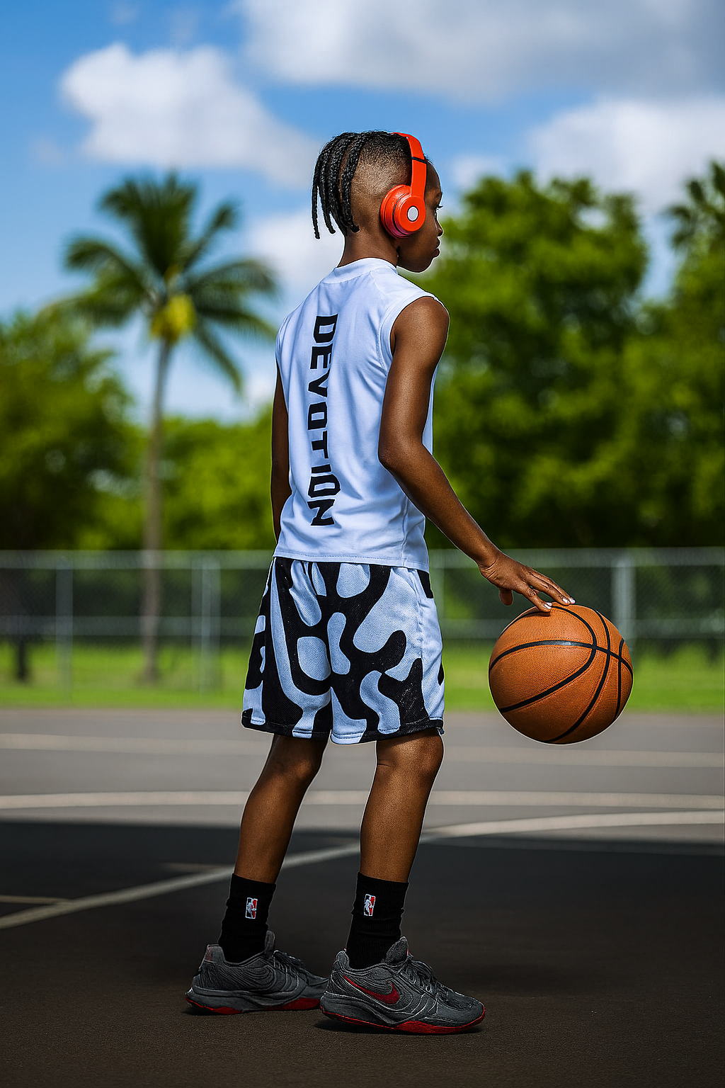 Maze Runner Shorts Black and White