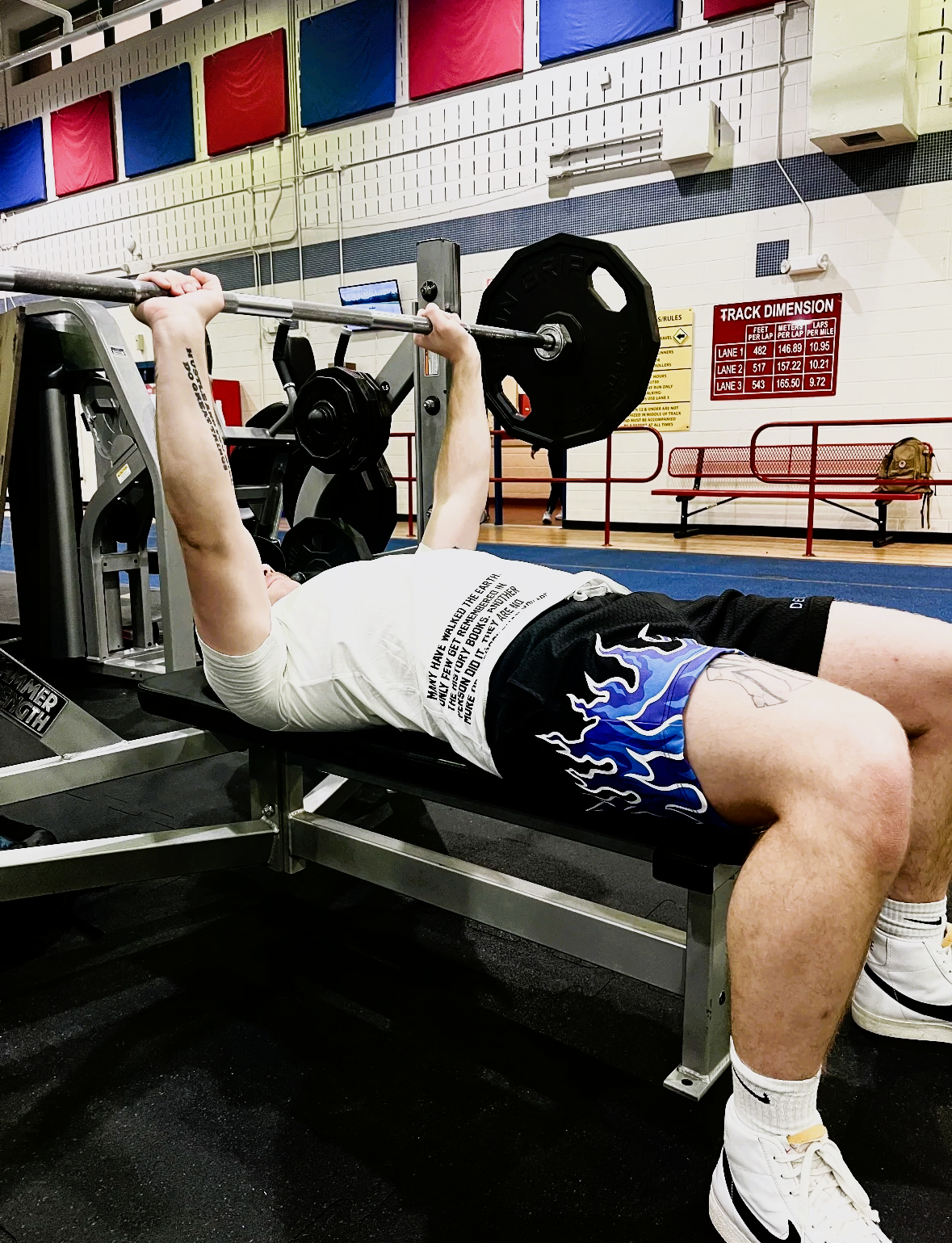Gray Blaze Black Mesh Shorts