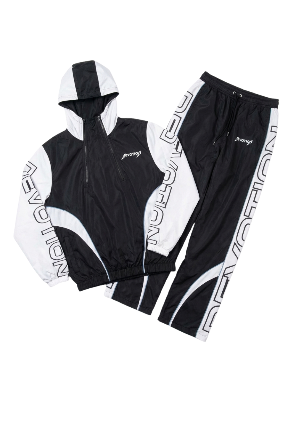 Black and White Devotion Full Tracksuit Set (PREORDER)