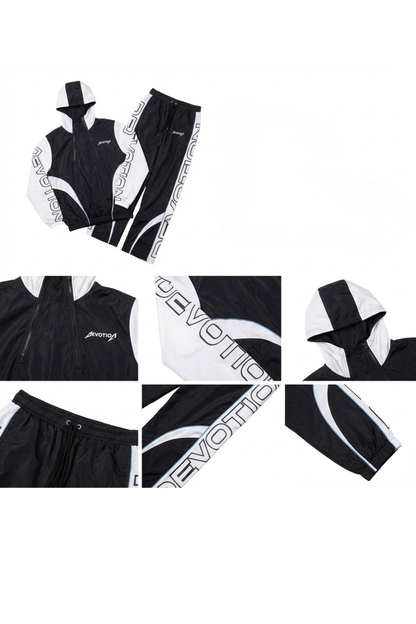 Black and White Devotion Full Tracksuit Set (PREORDER)