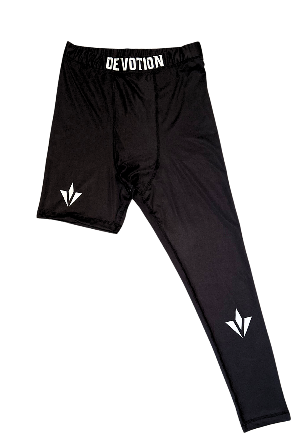Black Logo Compresssions 1 Leg