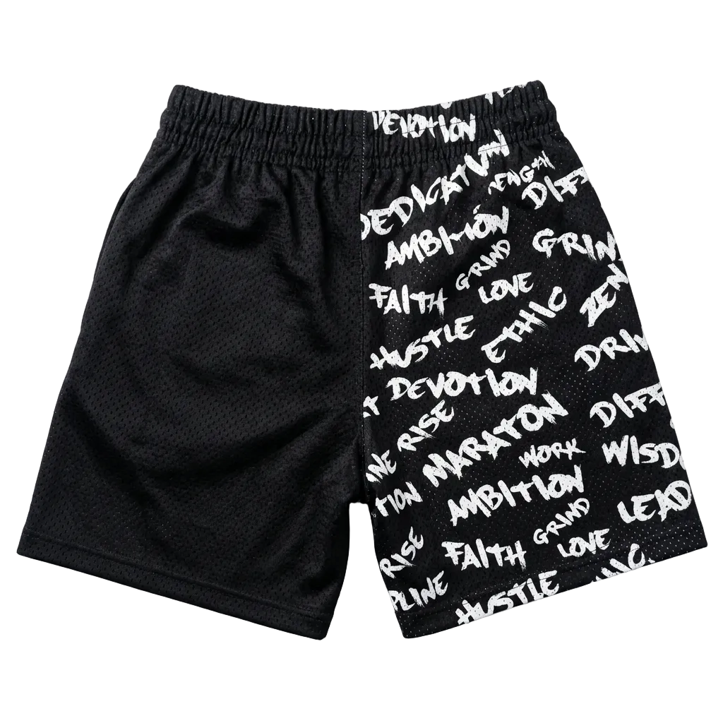 2 Tone Affirmation Mesh Shorts