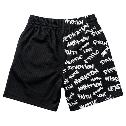 2 Tone Affirmation Mesh Shorts
