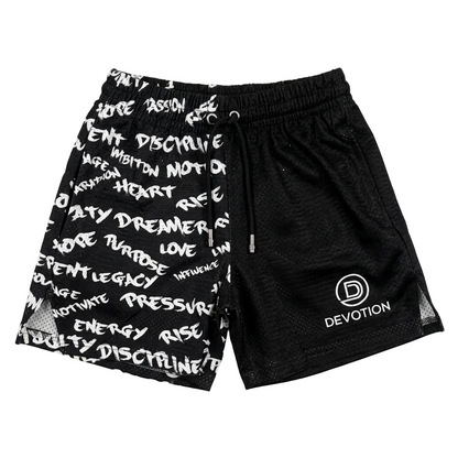 2 Tone Affirmation Mesh Shorts